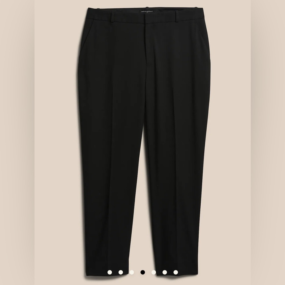 Banana Republic Curvy Avery Straight Pant Black 14 Tall